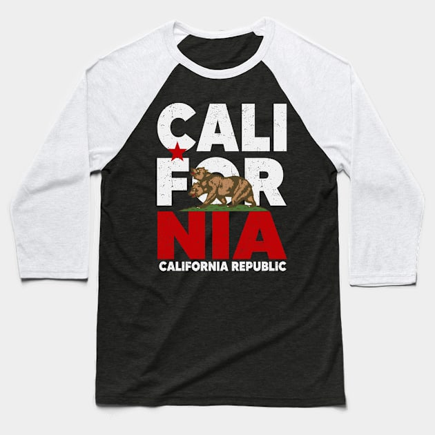 new california republic Baseball T-Shirt by lany creative